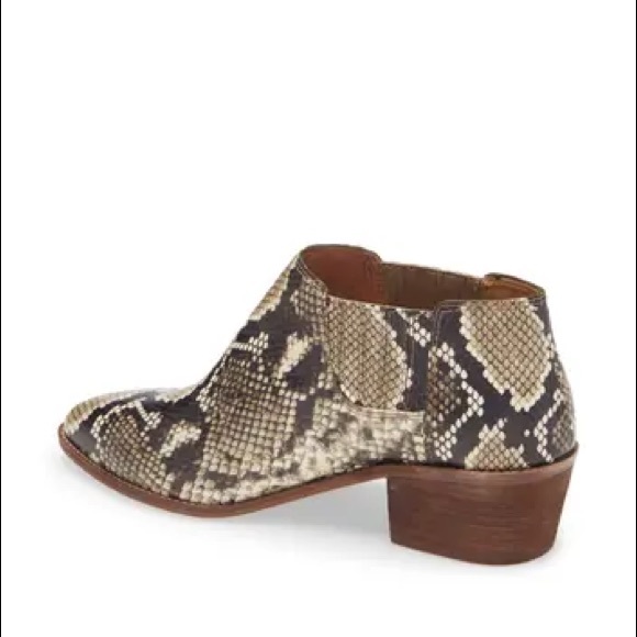 Madewell Sonia Leather Snakeskin Chelsea Boot